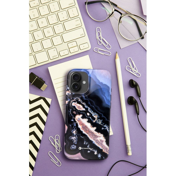 Etui na iPhone 16 PRO MAX Forcell F-Protect Mirage zgodny z MagSafe Military Drop-Test gold island