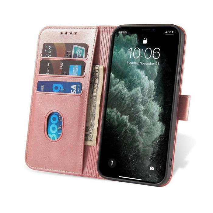 Magnet Case elegante Hülle mit Flip Cover und Standfunktion Xiaomi Redmi Note 11 Pro+ 5G (China) / 11 Pro 5G (China) / Mi11i HyperCharge / Poco X4 NFC 5G pink