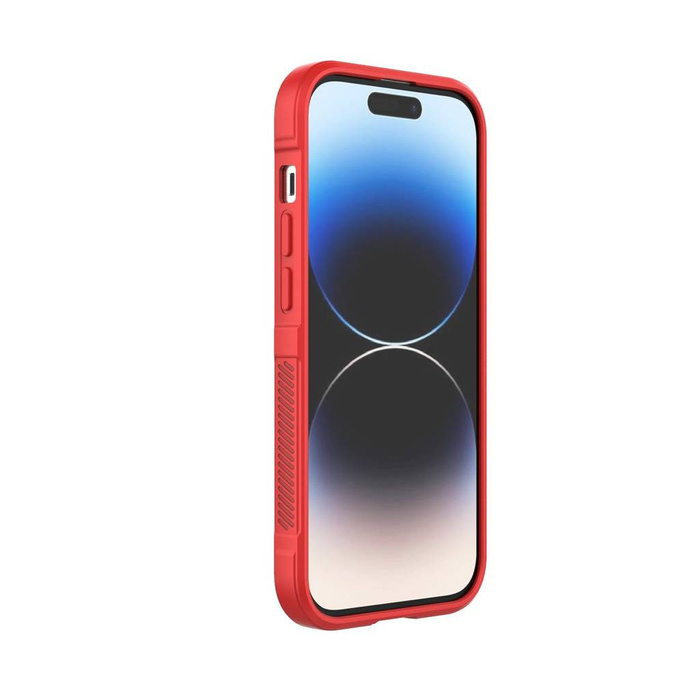 Funda Magic Shield Case para iPhone 14 Pro funda elástica blindada en burdeos