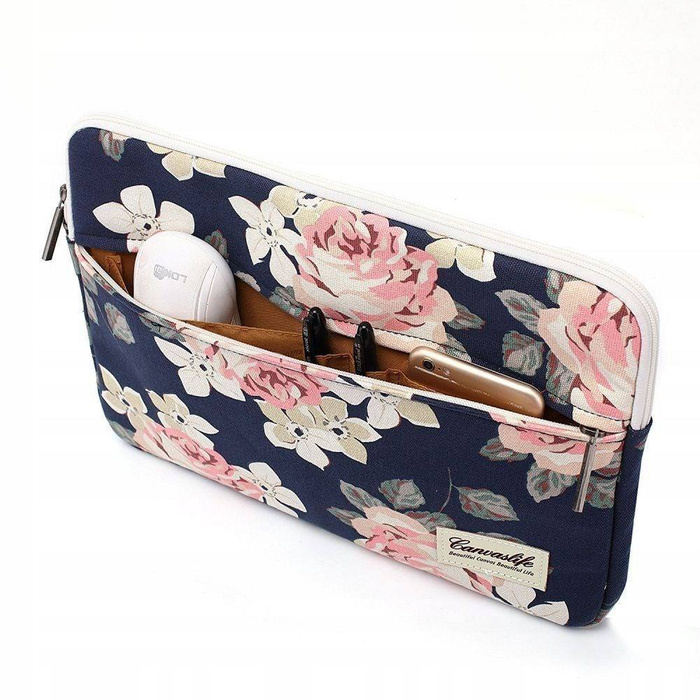 Pouzdro CANVASLIFE Sleeve Laptop 15-16 Navy Rose Navy Blue Pouzdro na notebook