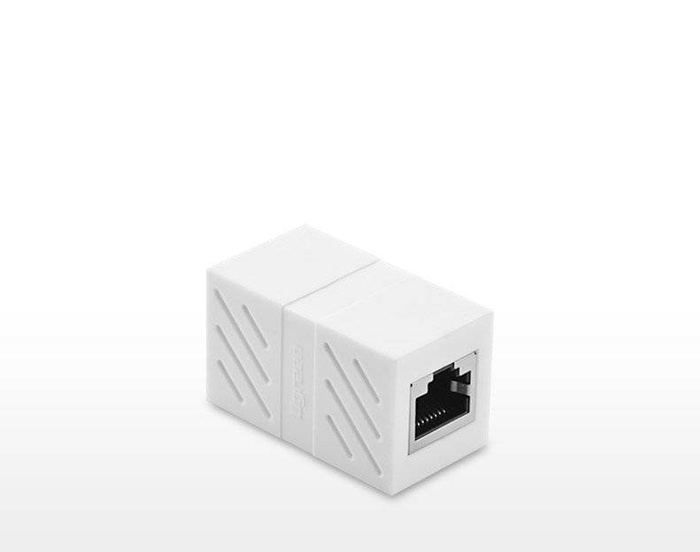 Ugreen coupleur coupleur de câble réseau coupleur réseau RJ45 blanc (20311)