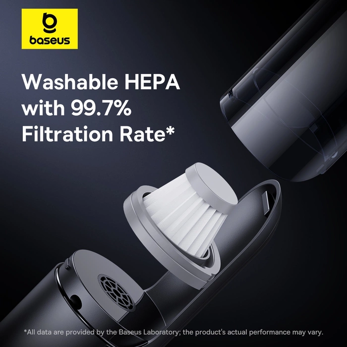 Aspirateur de voiture sans fil Baseus A0 Pro 4000Pa HEPA - noir