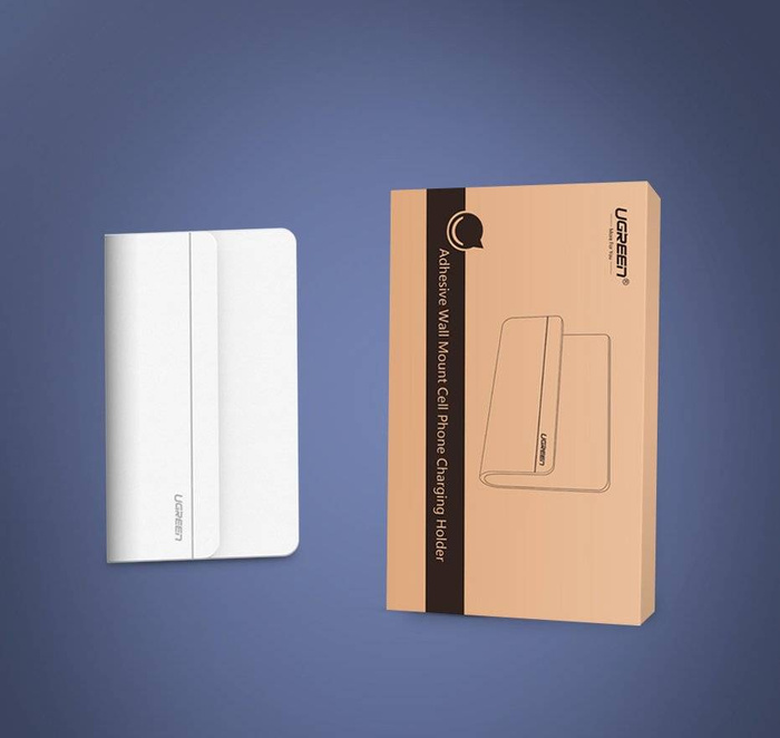 Ugreen nástěnný stojan na smartphone pro nabíjení bílý (30394)
