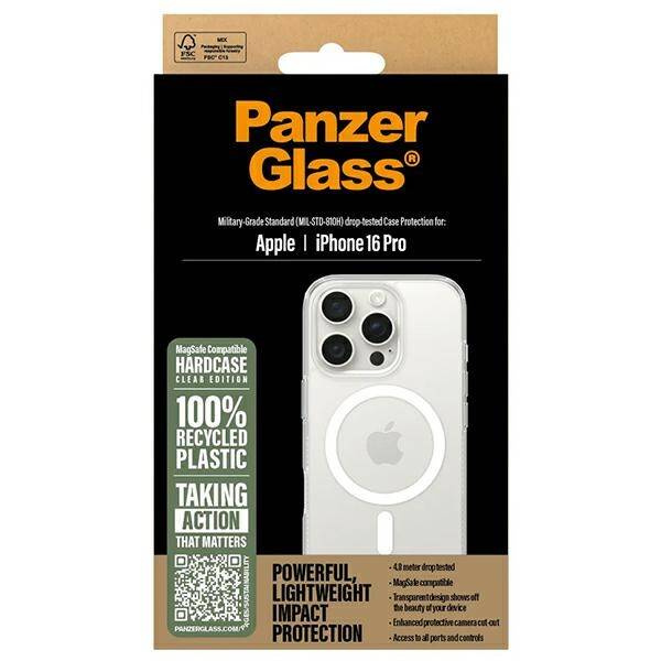 Etui PanzerGlass HardCase iPhone 16 Pro 6.3" biały/white MagSafe 1292