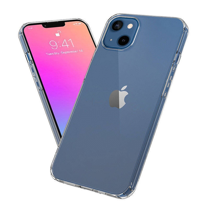 Cover in gel ultra trasparente per iPhone 13 Pro da 0,5 mm trasparente