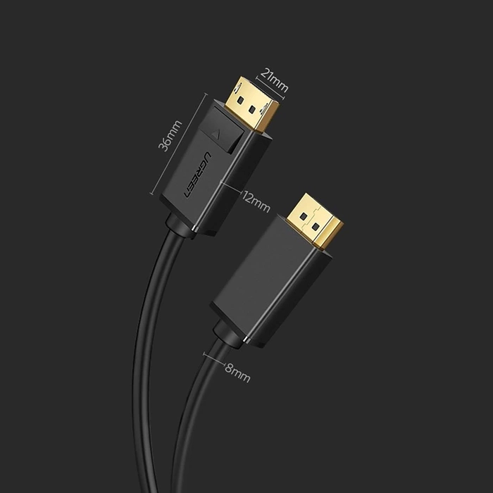 Câble DisplayPort - DisplayPort Ugreen DP102 4K 1m - noir