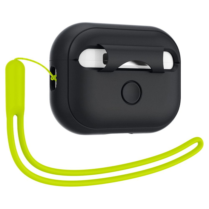 Cover Spigen Cinturino in silicone Apple Airpods Pro 1 / 2 nero/verde fantasma Case