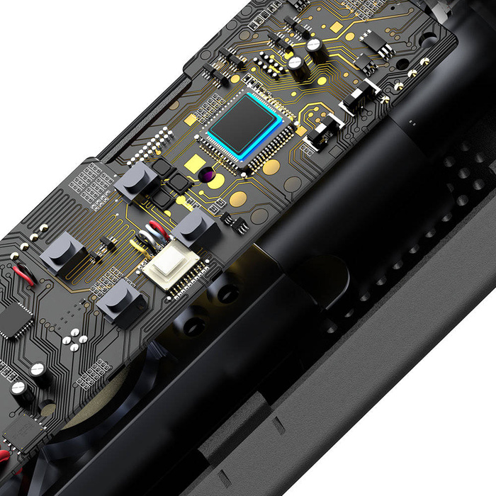 Baseus Mini Auto Kompressor Luftpumpe für Zigarettenanzünder schwarz (CRCQ000001)