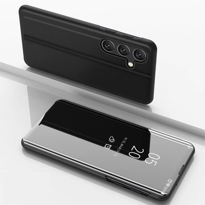 Funda Clear View Case para Samsung Galaxy A54 5G flip cover negra