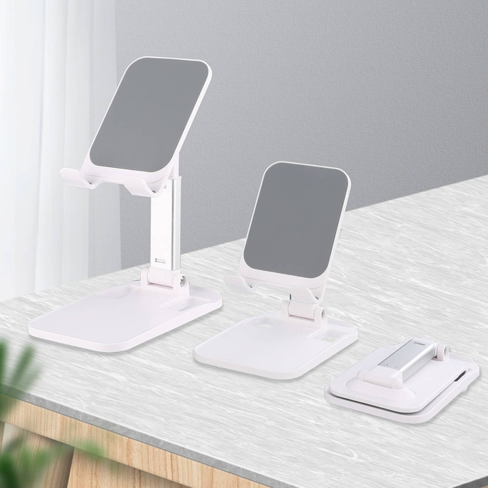 Wozinsky Supporto per telefono da scrivania Supporto per tablet pieghevole bianco (WFDPS-W1)