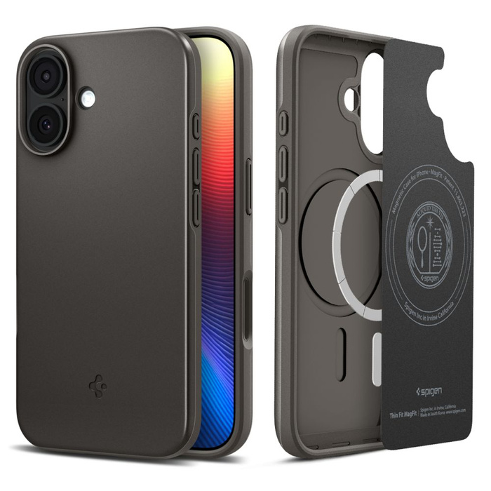 Case Spigen IPhone 17 Thin Fit Mag MagSafe GUNMETAL