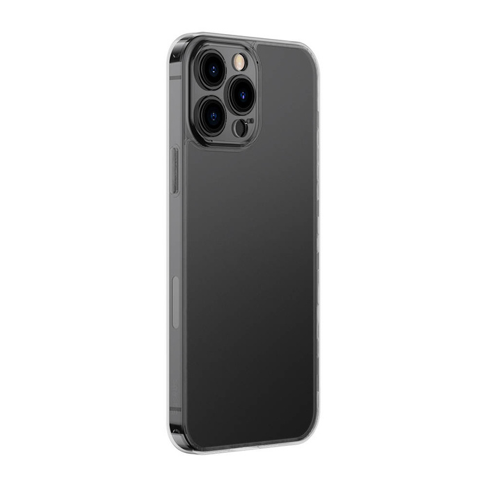 Baseus Frosted Glass Schutzhülle für iPhone 13 Pro schwarz (ARWS000401)