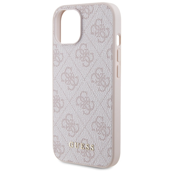 Etui Guess GUHCP15MG4GFPI iPhone 15 Plus 6.7" różowy/pink hard case 4G Metal Gold Logo Case