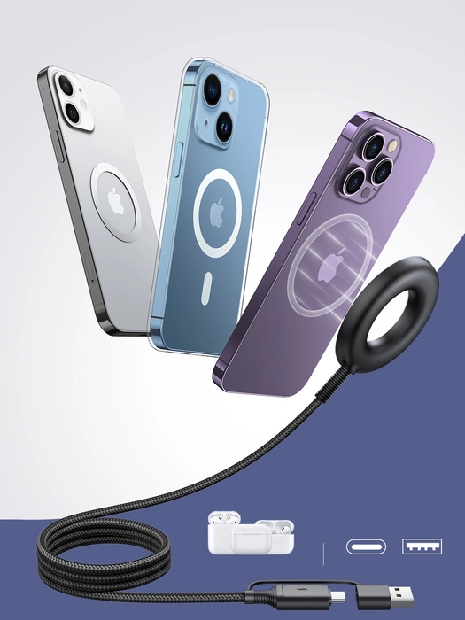 Caricabatterie magnetico wireless Joyroom 15W nero (JR-WQM03)