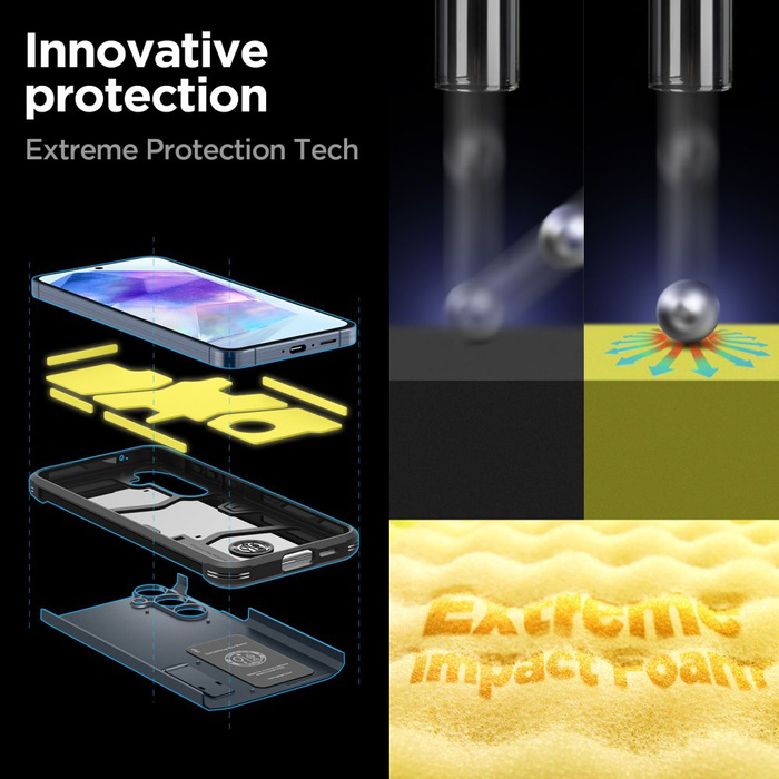 Case Coque Tough Armor en métal Spigen Galaxy A55 5g