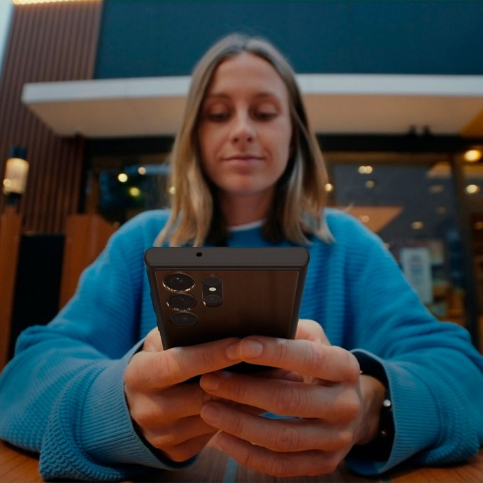 Cover Spigen Ultra Hybrid Galaxy S23 Ultra MATTE Nero Case