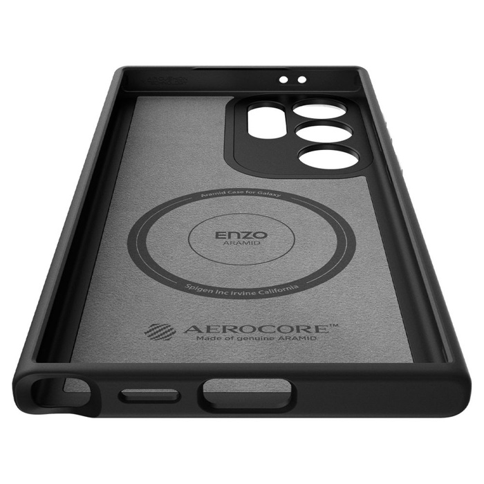 Coque Spigen Enzo Aramid Galaxy S24 Ultra MATTE Noir Case