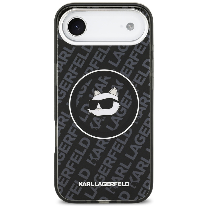 Etui Karl Lagerfeld IML Choupette Head   Logo MagSafe do iPhone Air czarny