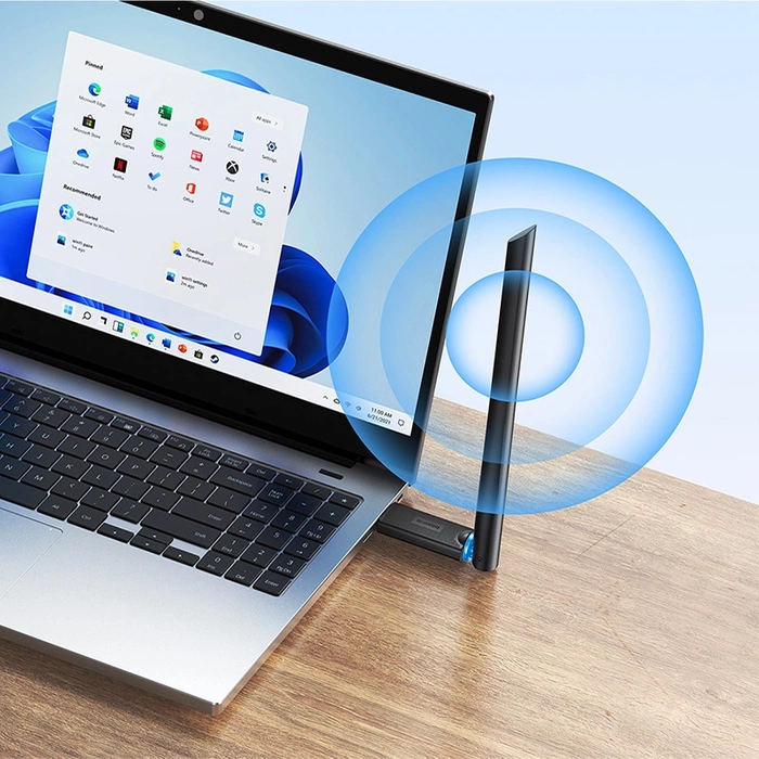 Baseus BS-OH173 650Mb/s 5 GHz USB síťová karta - černá