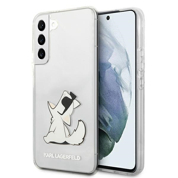 Pouzdro KARL LAGERFELD Samsung Galaxy S22 Plus Choupette Eat Clear Hardcase