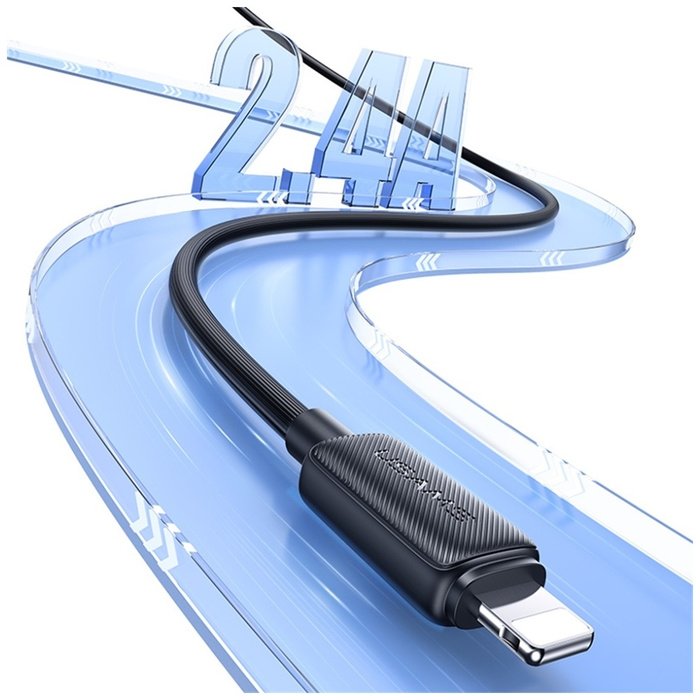 Kabel USAMS KY 2.4A Lightning do USB-A 2m US-SJ694 Biały