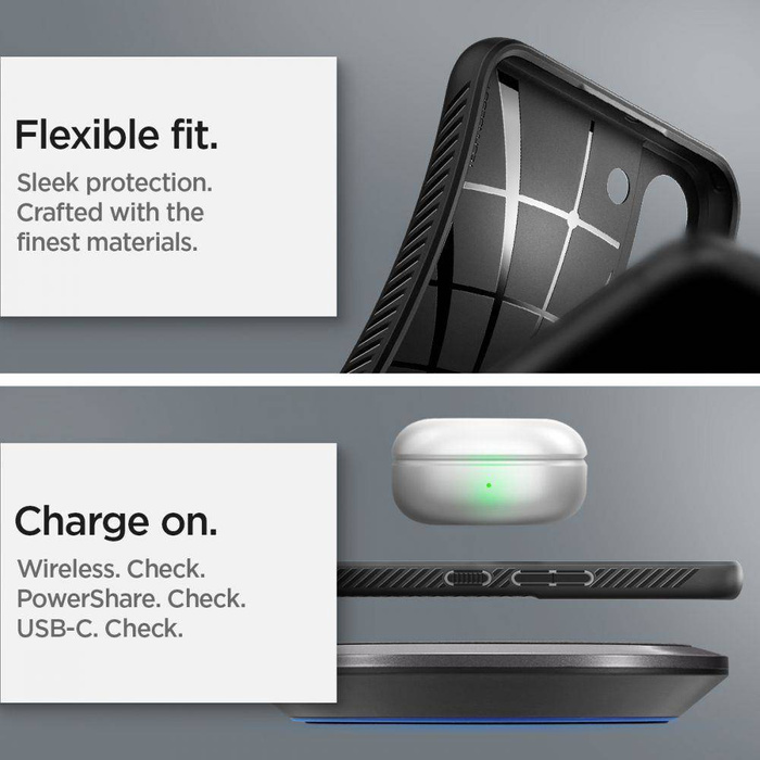 Spigen Liquid Air S22 PLUS Cover MATTE Nero Case