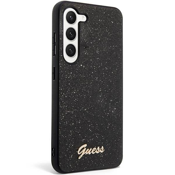 Case Guess GUHCS23MHGGSHK S23 Plus S916 black/black hard case Glitter Script