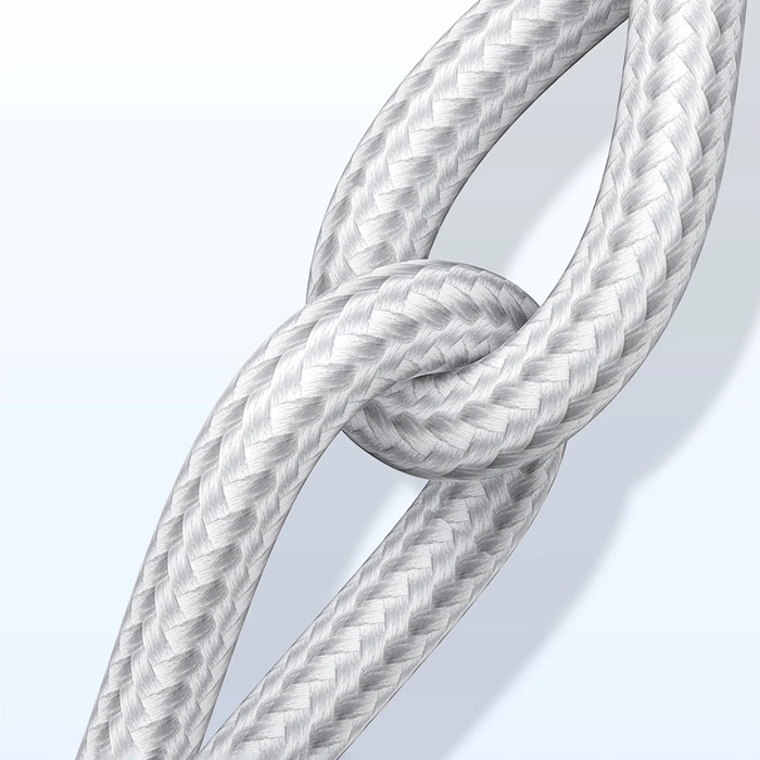 Nickel plated cable USB-C QC3.0 UGREEN 1.5m with aluminum plug white