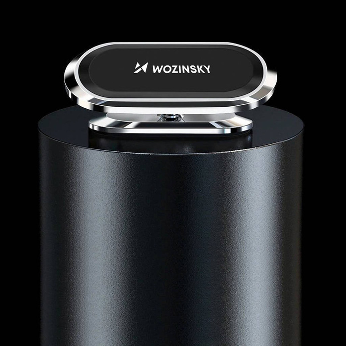 Wozinsky support de tableau de bord de voiture magnétique 360 auto-adhésif argent (WMH-06)
