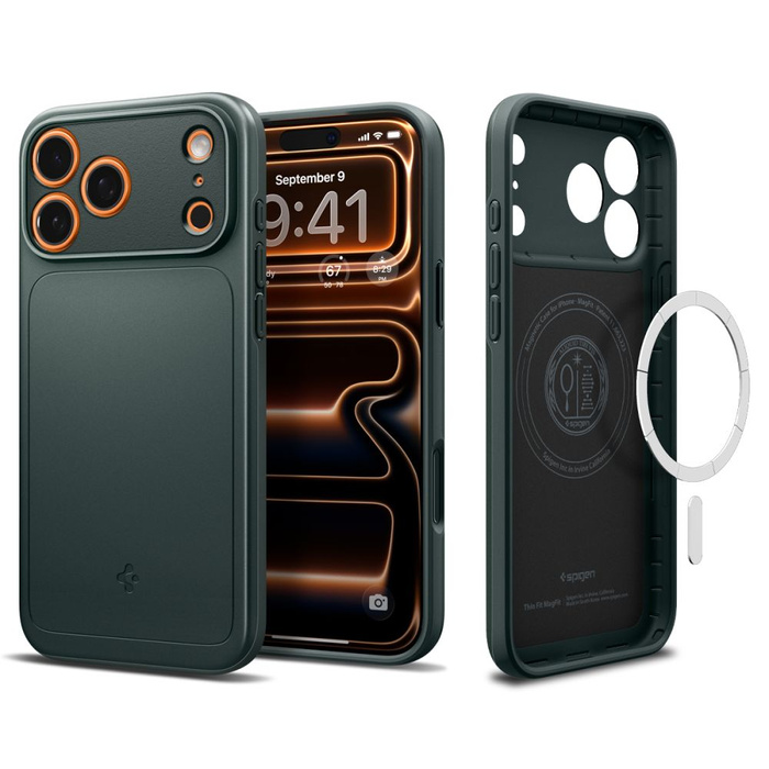 Spigen Thin Fit Mag MagSafe IPhone 17 PRO ABYSS GREEN