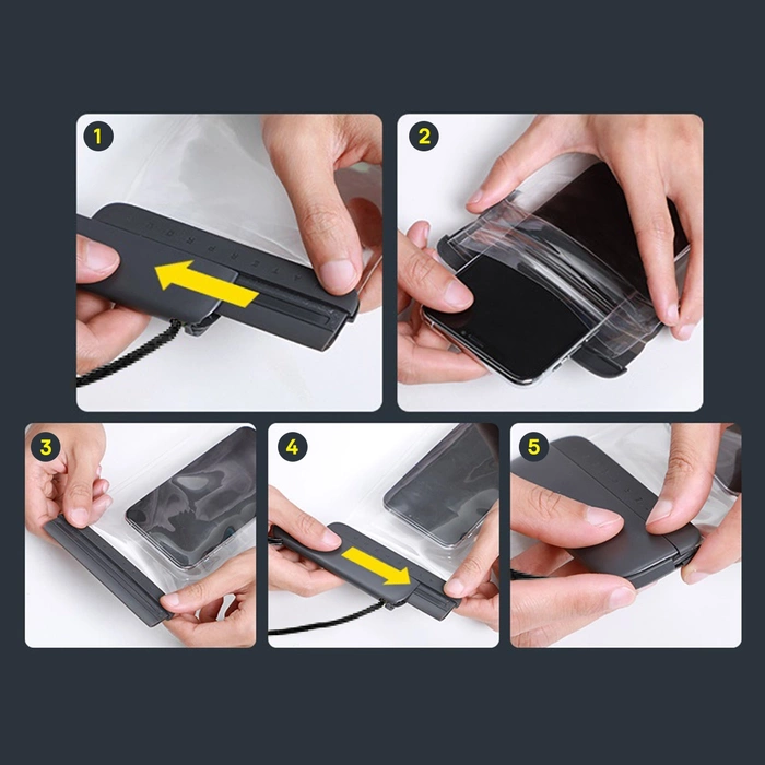 Waterproof phone case Baseus AquaGlide (black)