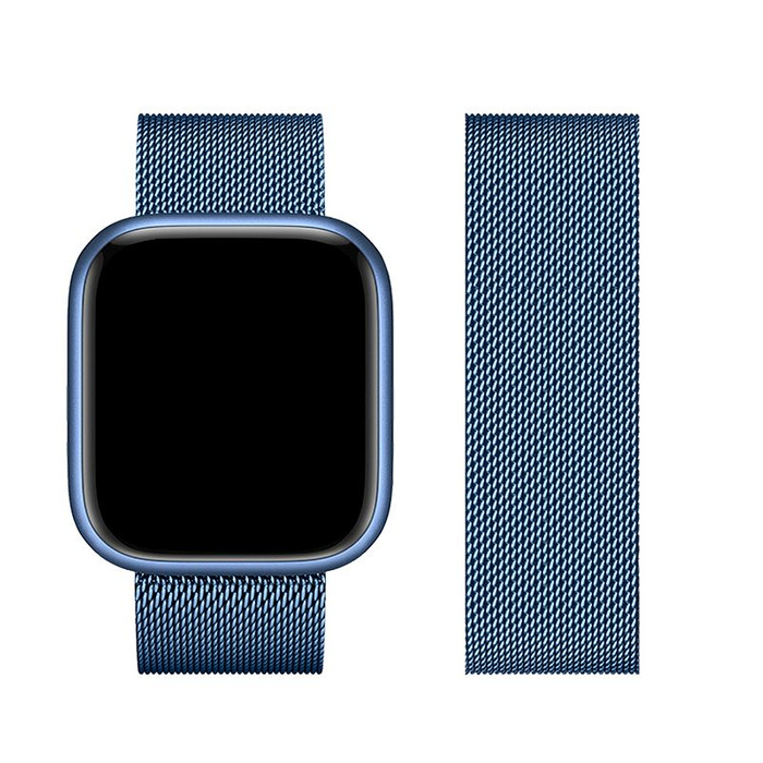 Pasek do Apple Watch Forcell F-Design FA03 magnetyczny stal 42 / 44 / 45 / 49 mm niebieski