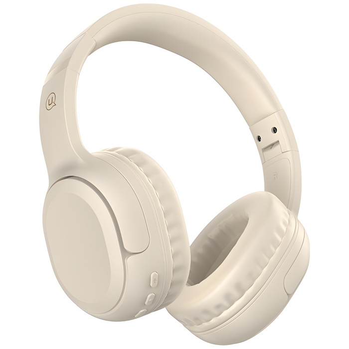 USAMS Słuchawki Bluetooth 5.3 nauszne Yun Series beżowy/beige TDLYEJYX02 (USAMS-YG23)