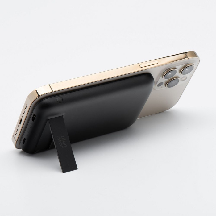 Powerbank zgodny z MagSafe Blue Star W0553 2A 5W 5000 mAh czarny