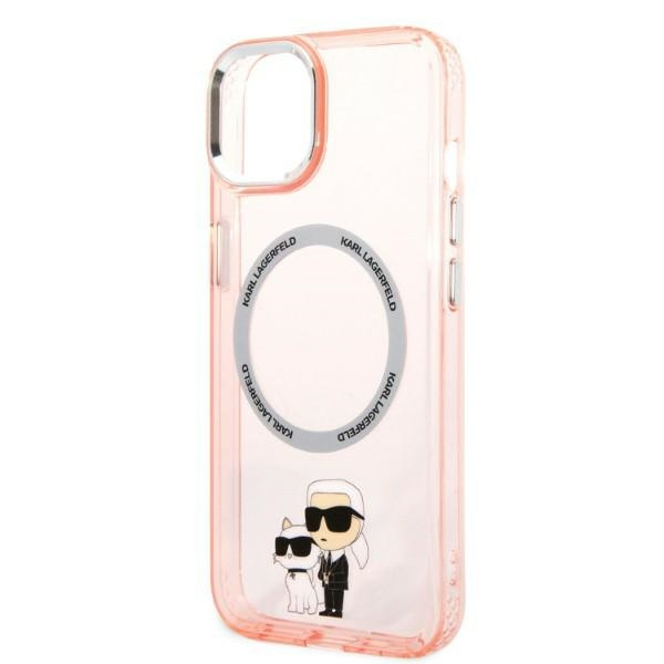 Karl Lagerfeld KLHMP14MHNKCIP iPhone 14 Plus 6,7" hardcase pink/pink Iconic Karl&amp;Choupette MagSafe