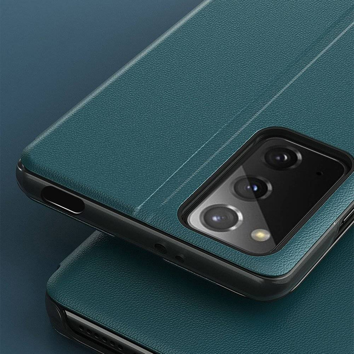 Eco Leather View Case elegantní pouzdro pouzdro s flipovým krytem a funkcí stojánku Xiaomi Poco M3 / Xiaomi Redmi 9T černé