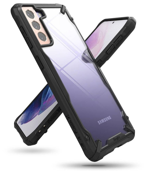 Ringke Fusion X durable PC Case with TPU Bumper for Samsung Galaxy S21+ 5G (S21 Plus 5G) black (FUSG0067)