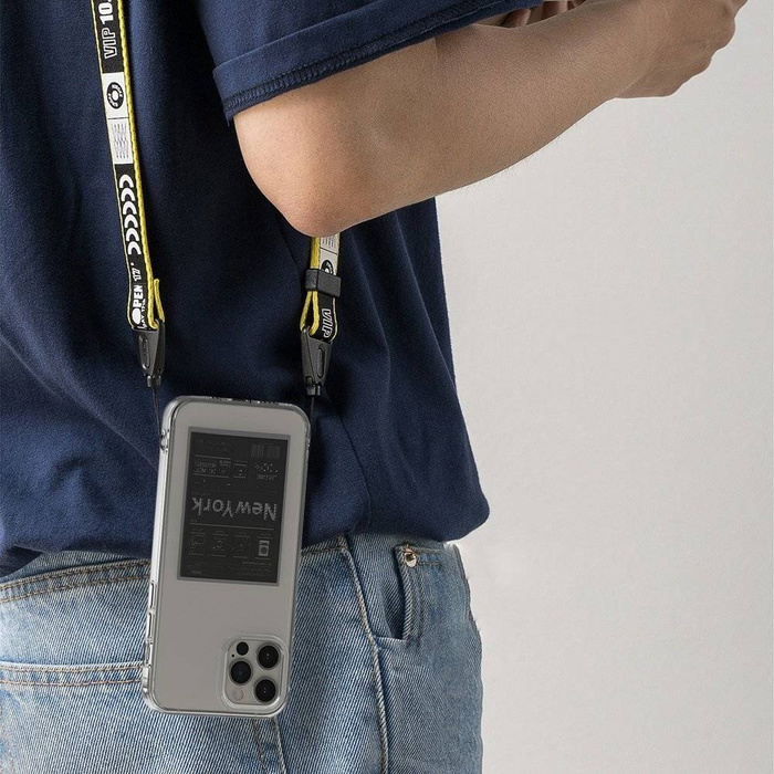 Ringke Fusion Design Cover per manica corazzata con cornice in gel per iPhone 12 Pro Max rosa-verde (GNAP0028)