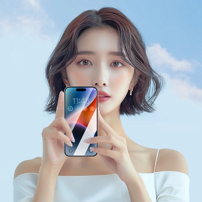 Joyroom JR-MAR0317 tempered glass with anti-reflective coating for iPhone 15 Plus/16 Plus