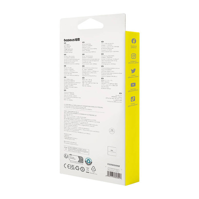 Kabel szybko ładujący Baseus USB-C do USB-C Habitat Series 100W, 2m (różowy)