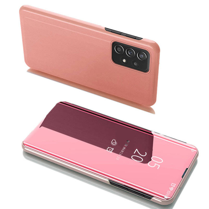 Clear View Case pouzdro pouzdro s flipovým krytem Samsung Galaxy A53 5G růžové