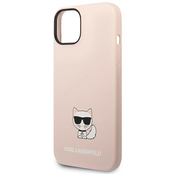 Karl Lagerfeld KLHCP14MSLCTPI iPhone 14 Plus 6.7" hartcase hellrosa/hellrosa Silikon Choupette Body