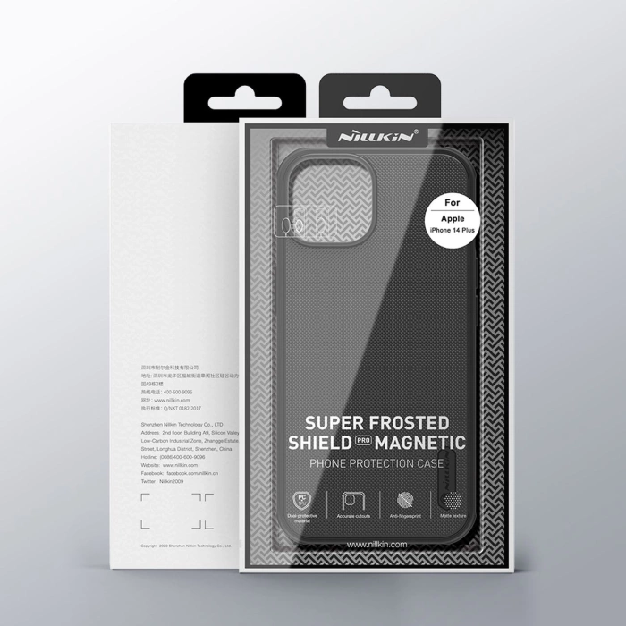 Etui Nillkin Super Frosted Shield Pro do Apple iPhone 14 Plus (czarne)