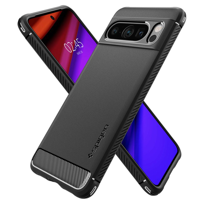 Cover Spigen Rugged Armor Google Pixel 8 MATTE Nero Case