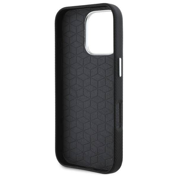 Hülle BMW iPhone 16 Pro Max 6.9" schwarz/schwarz hartcase M Edition Kevlar ummanteltes Metall