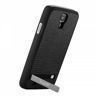 BUGATTI Cliponcover Samsung Galaxy S4 Negro Elegante Funda