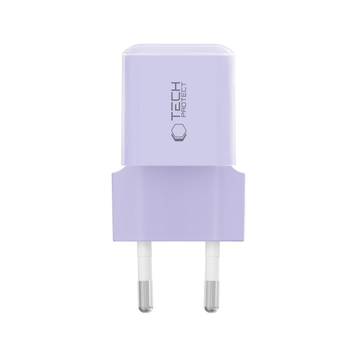 TECH-PROTECT NCM25 1-PORT NETWORK CHARGER PD 25W BABY PURPLE