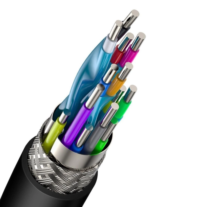 Baseus Cafule HDMI / HDMI 2.0 4K 60 Hz 3D 18 Gbit/s Kabel 2 m – Schwarz