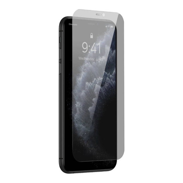 Baseus 0,3 mm-es teljes üveg kristályos edzett üvegfólia és kémellenes funkció (celluláris por elleni védelem) iP XS Max / 11 Pro Max 6,5 hüvelykes (1 db / csomag + beillesztési műtárgy) Átlátszó