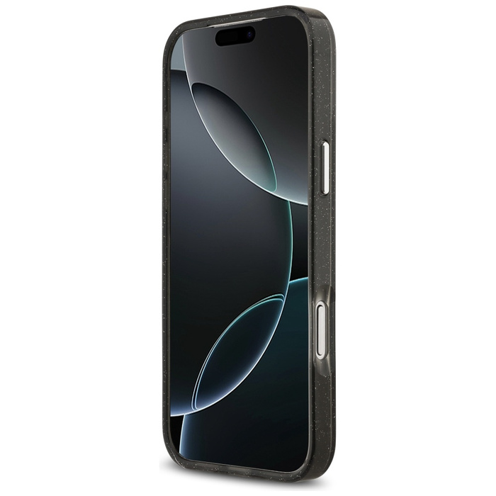 Etui Karl Lagerfeld IML Glitter Karl &   Choupette Heads Logo MagSafe do iPhone 17 Pro Max czarny